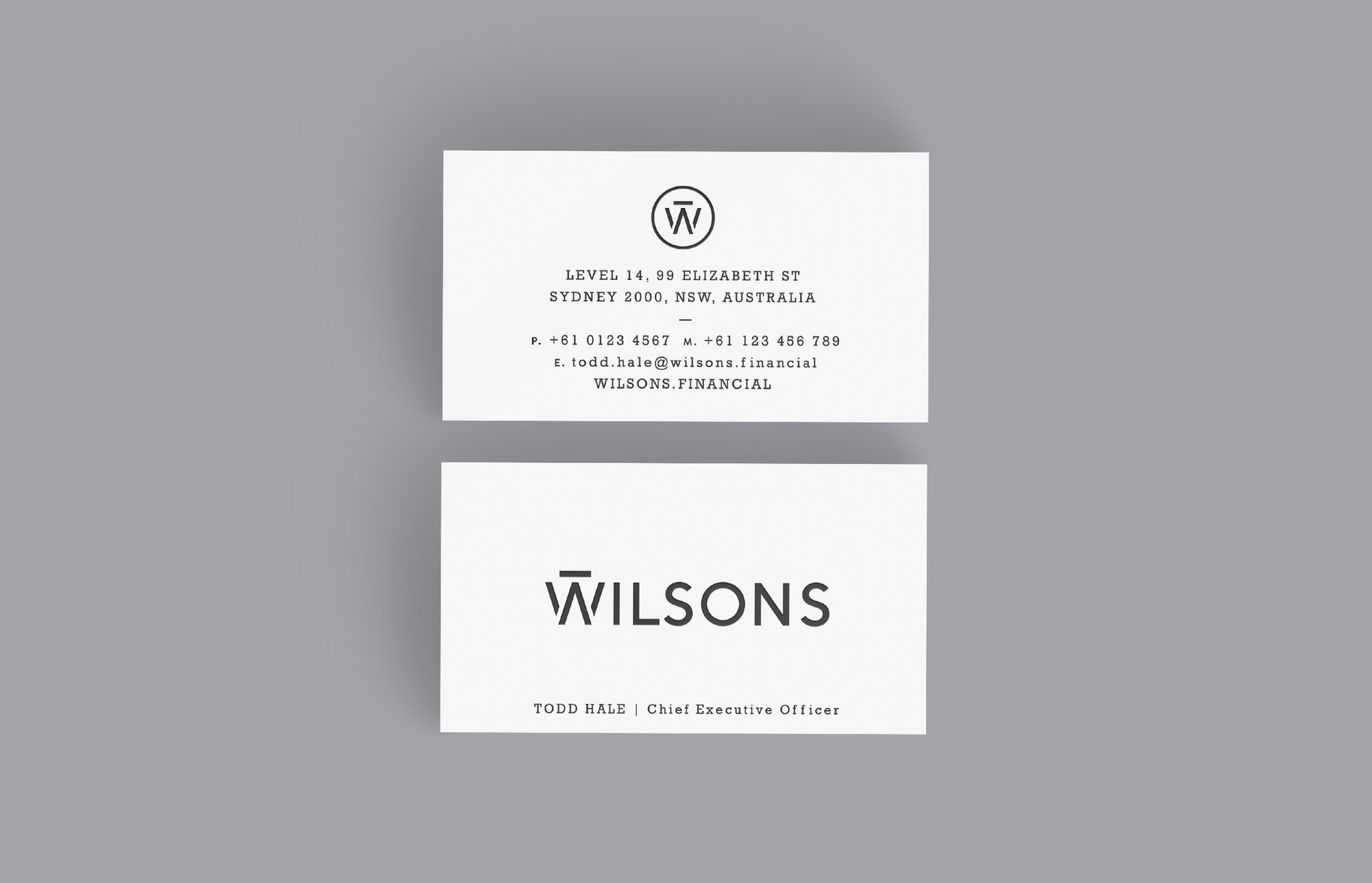 Wilsons Business Cards